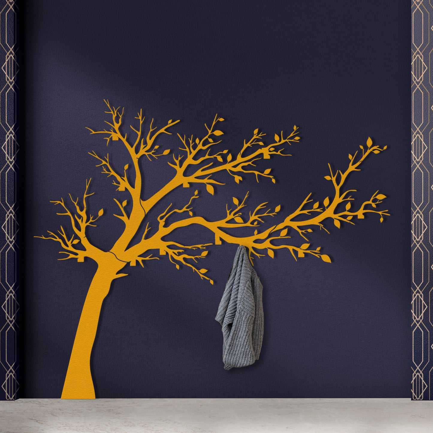 EXTRA LARGE Branch Coat Rack Metal Wall Hanger, Metal Wall Hanger, Metal Wall Decor Hooks, Modern Coat Rack Entryway Decor, Metal Wall Decor