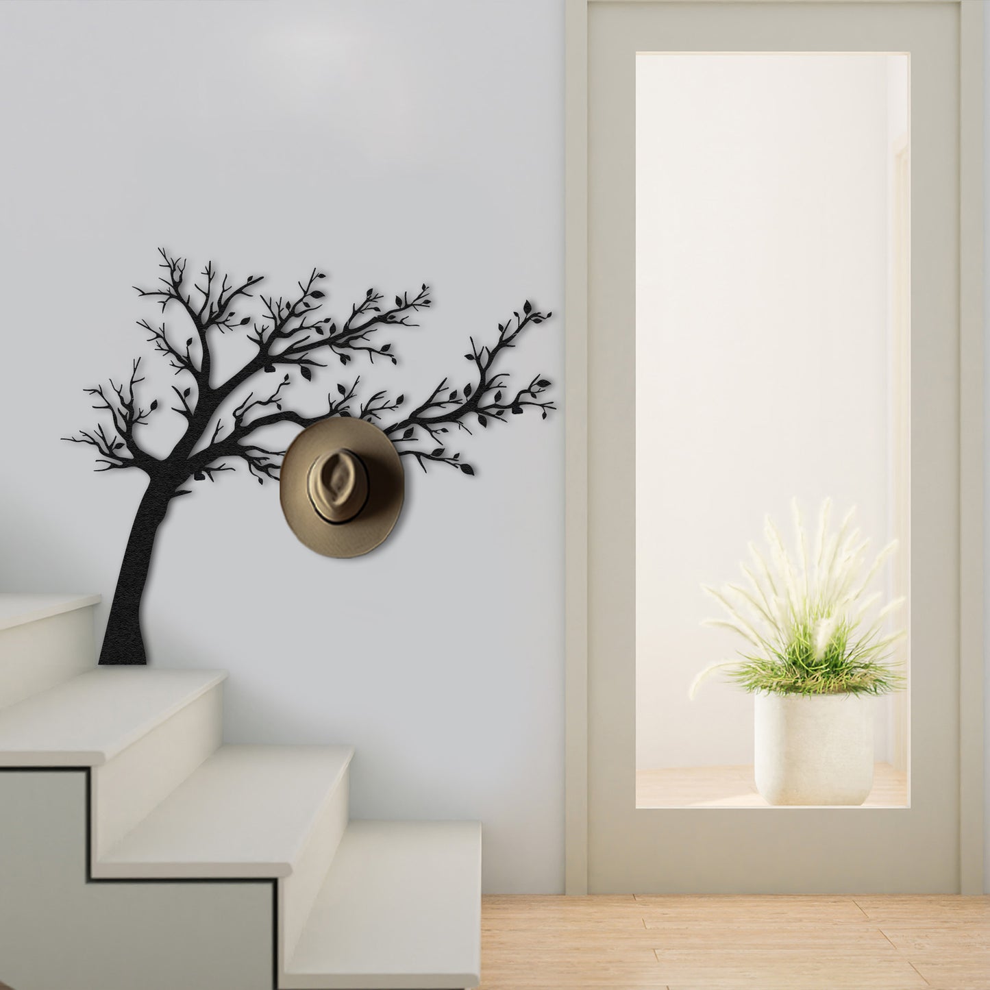 EXTRA LARGE Branch Coat Rack Metal Wall Hanger, Metal Wall Hanger, Metal Wall Decor Hooks, Modern Coat Rack Entryway Decor, Metal Wall Decor
